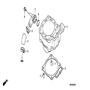 Gasket Cylinder , 12191-MEN-A31 , Honda